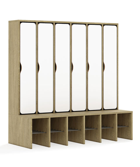 Standgarderobe Slim Line Base - durchgehende Türen