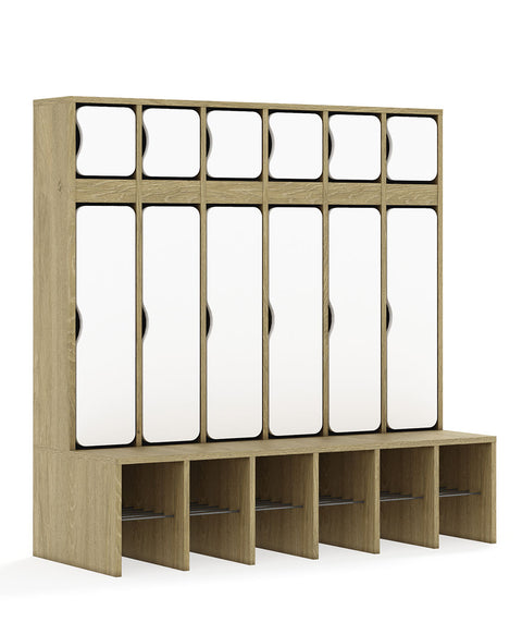 Standgarderobe Slim Line Base - Türen oben und unten