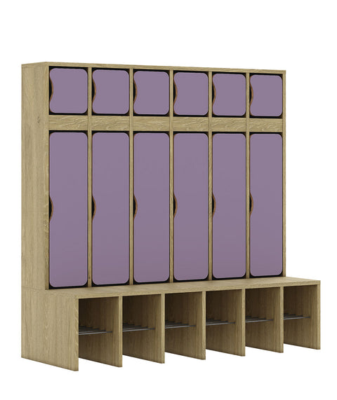 Standgarderobe Slim Line Base - Türen oben und unten