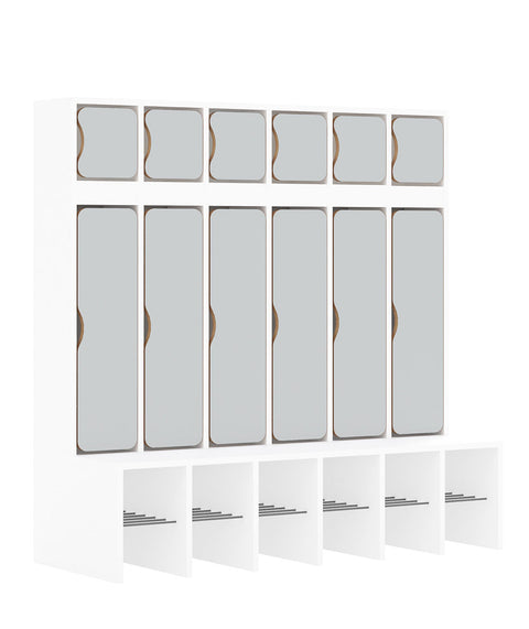 Standgarderobe Slim Line Base - Türen oben und unten