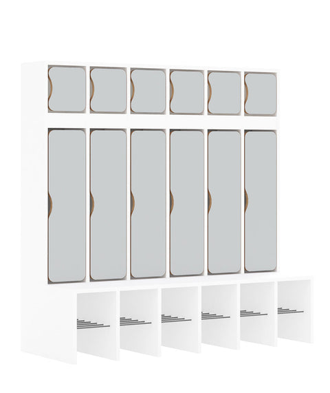Standgarderobe Slim Line Base - Türen oben und unten