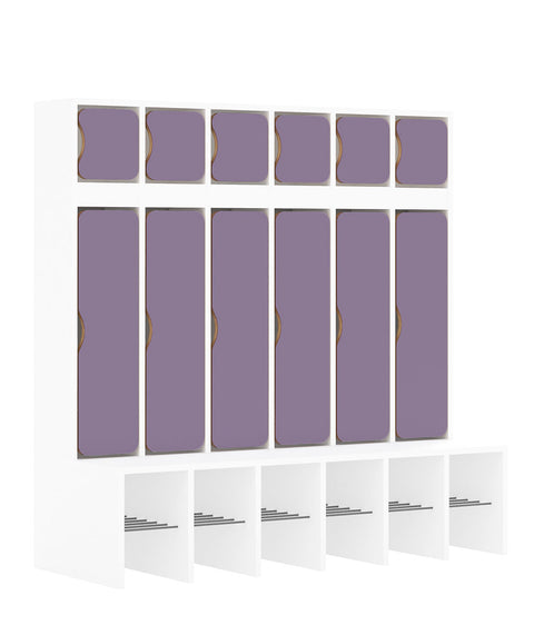 Standgarderobe Slim Line Base - Türen oben und unten