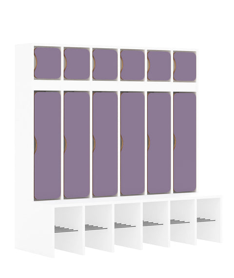 Standgarderobe Slim Line Base - Türen oben und unten