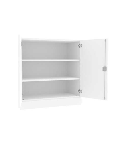 Aufsatzwandschrank mit Leiterblende - (BxHxT) 90x90x40cm