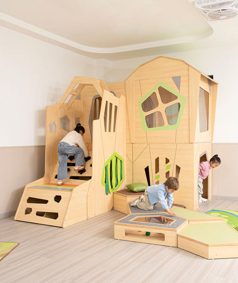 Spielhaus "Owlaf", 5er Eck-Kombi