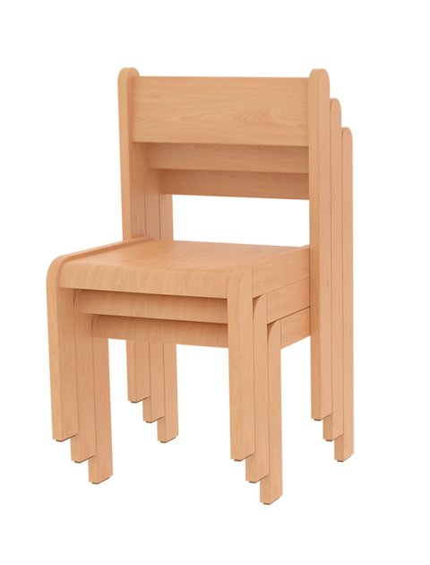 Stapelbare Holzstühle