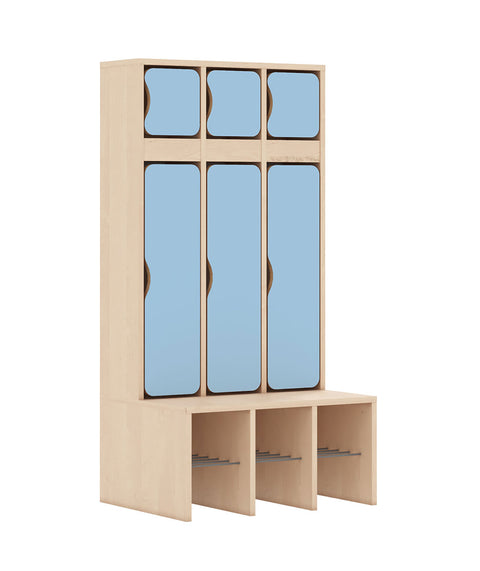 Standgarderobe Slim Line Base - Türen oben und unten