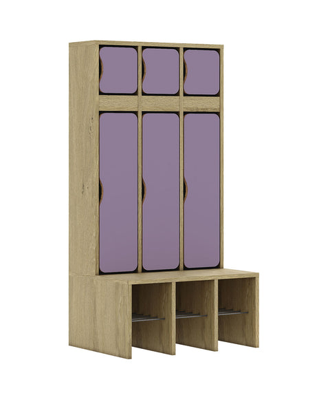 Standgarderobe Slim Line Base - Türen oben und unten