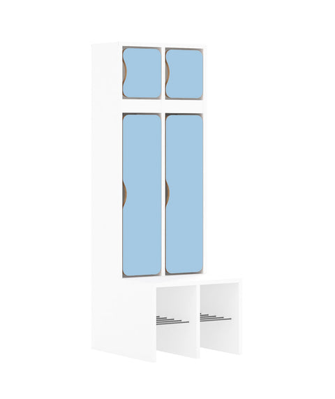 Standgarderobe Slim Line Base - Türen oben und unten
