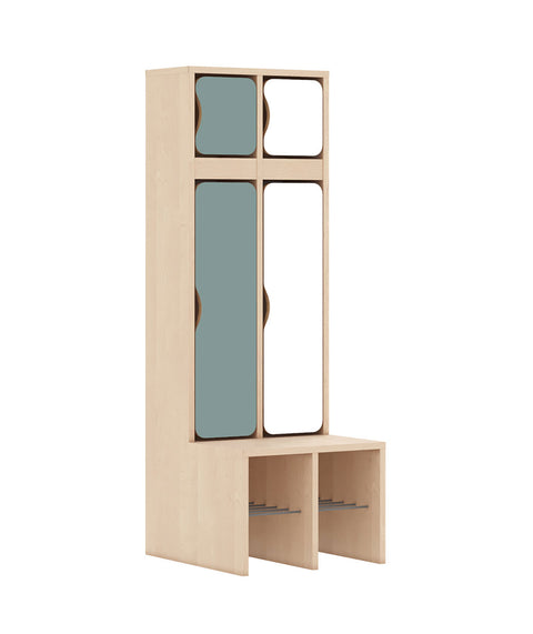 Standgarderobe Slim Line Base - Türen oben und unten