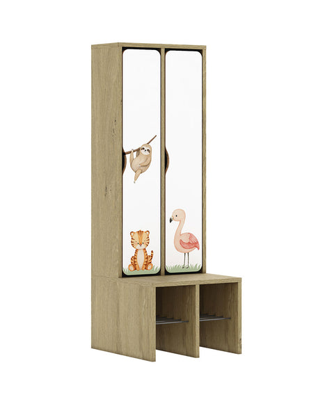 Standgarderobe Slim Line Base - durchgehende Türen