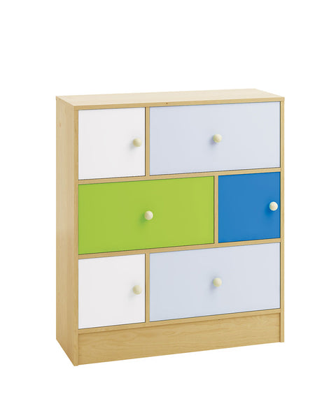 Fächerschrank 4 - Möbelserie Pastell - 2