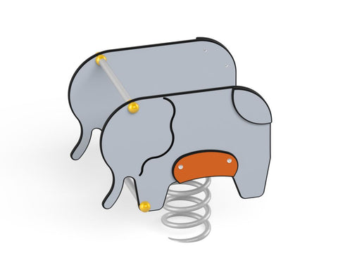 Federwippe Elefant mit Bodenanker - 3