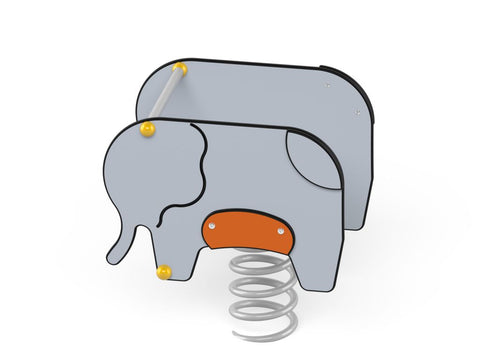 Federwippe Elefant mit Bodenanker - 4