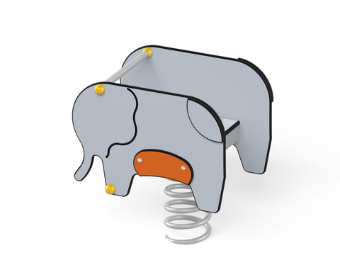 Federwippe Elefant mit Bodenanker - 5