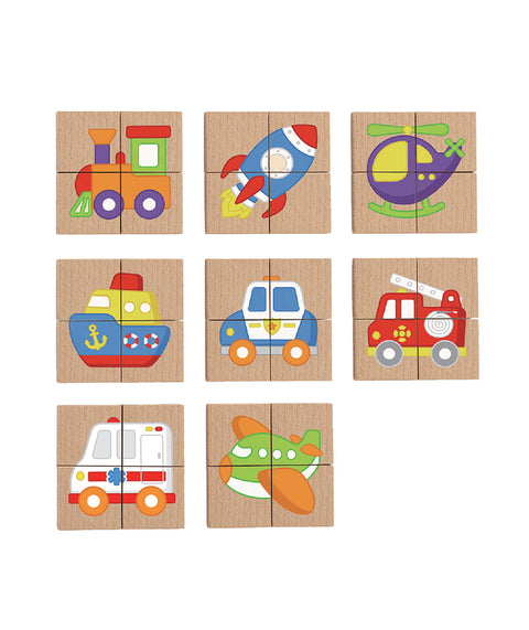 Magnetische Puzzleteile – Fahrzeuge - 2