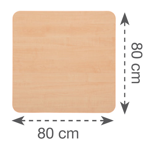 Quadrattisch 80 x 80 cm - Ahorn