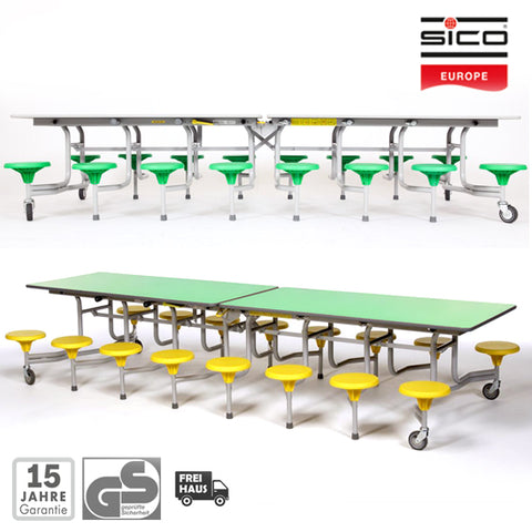 Rechtecktisch mit 16 Sitzen - SICO - 6